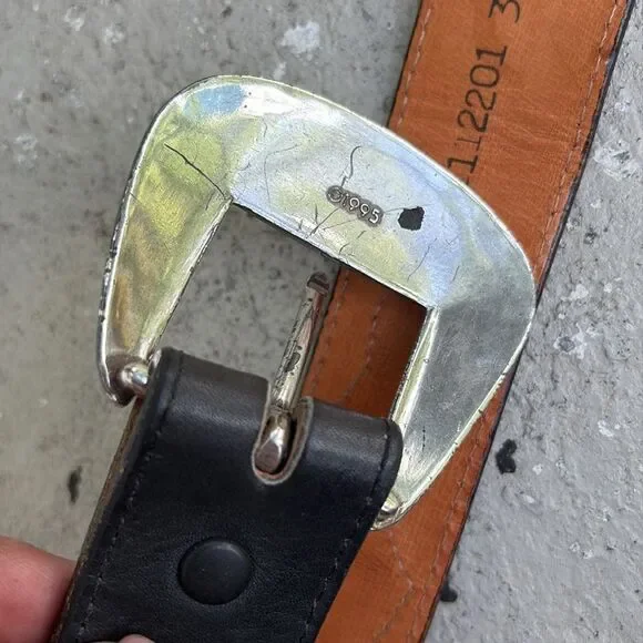 Vintage Nocona leather belt - Picture 6 of 7